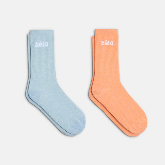 Duo Chaussettes Azul/Orange