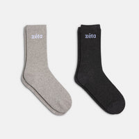 Duo Chaussettes Gris/Noir