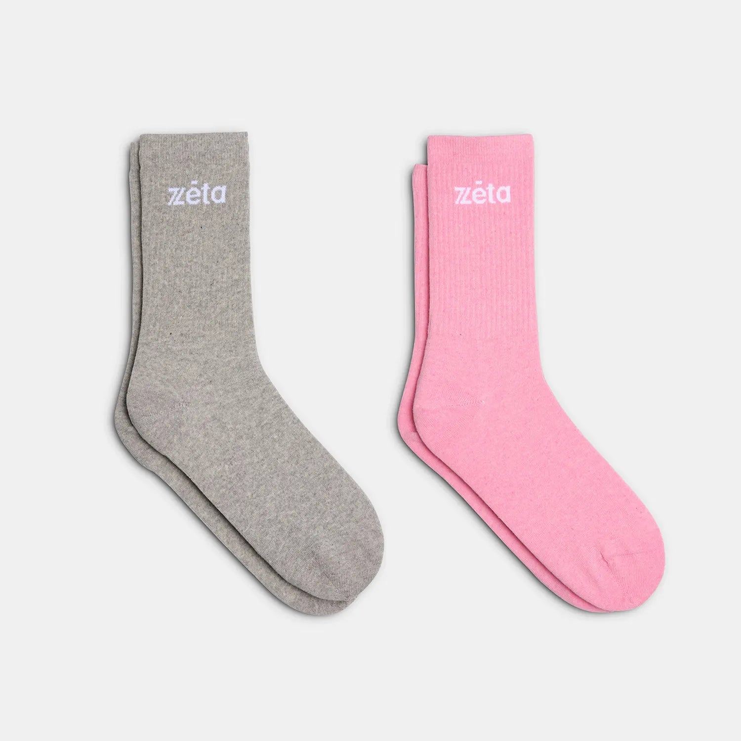 Pack de chaussettes en gris et rose, pour une touche de douceur et de modernité.