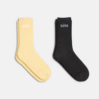 Duo Chaussettes Jaune/Noir